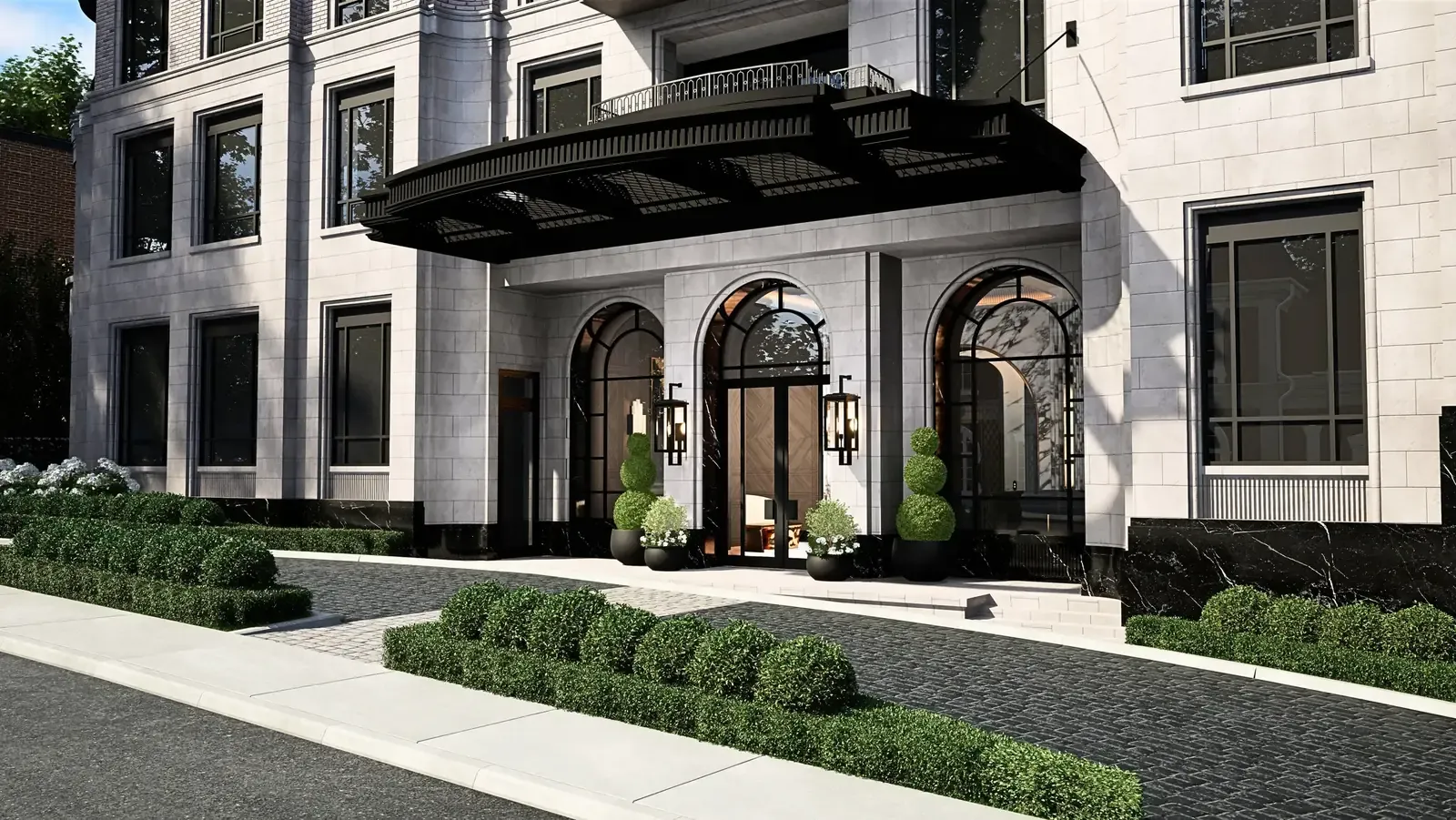 One Thelma landscaped front approach